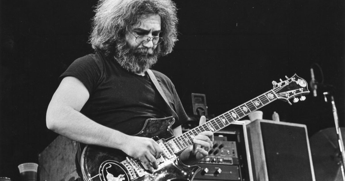 Jerry Garcia at the Mississippi River Festival